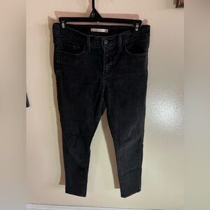 LEVI STRAUSS Premium 311 Shaping Skinny Black Jeans Size 26